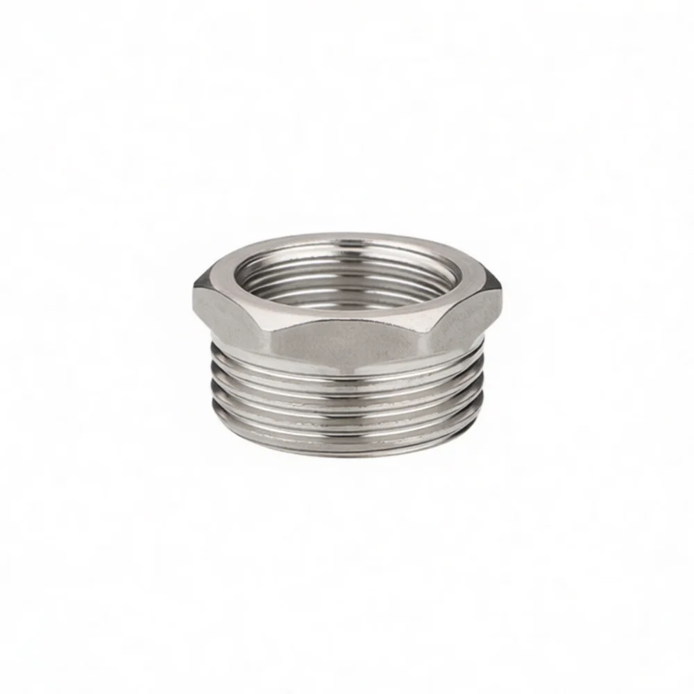 Stainless Steel Pipe Fitting Connector Hex Reducing Hexagonal Male Female Threaded Coupling Plumbing System Repair Hardware Tool
