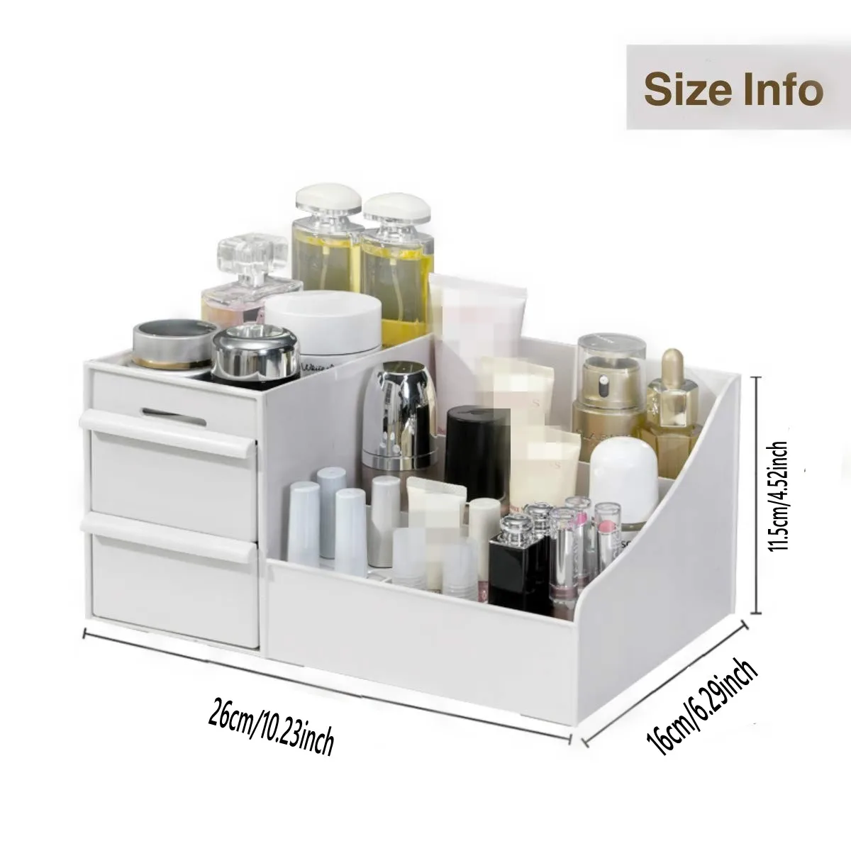 Makeup Organizer Countertop Desktop Storage Boxes For Cosmetic  Fits Skincare Lotions Lipsticks Nail Polish Brushes Perfume