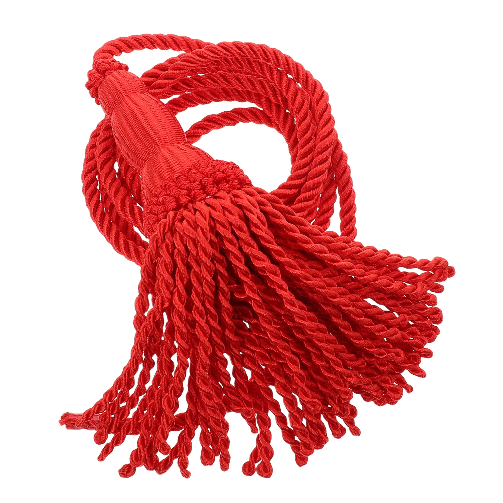 

Bugle Bracelet Tassel Braided Cord Rope with for Braiding to Weave Pendant Red Horn