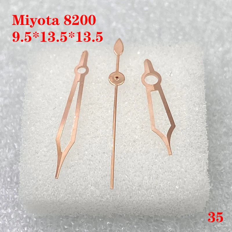 Watch Accessories Watch Hand 3 Needles for Miyota 8200 Movement Size 9.5mm*13.5mm*13.5mm Man\'s blue luminous No.035