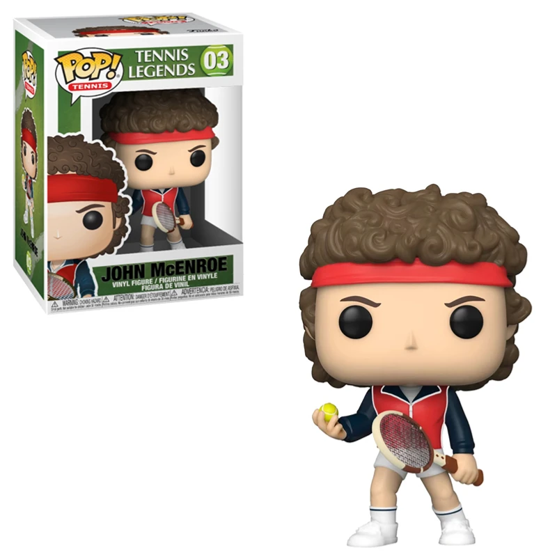 Funko pop tênis john mcenroe bjorn borg amanda anisimov maria sharapova global limitado colecionáveis boneca estatuetas modelo brinquedos