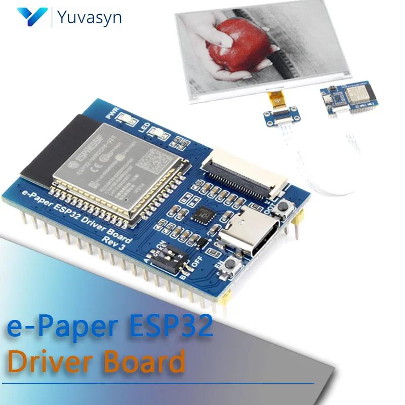 

e-Paper ESP32 Driver Board Electronic ink screen WIFI/Bluetooth driver board with onboard ESP32 supporting Arduino