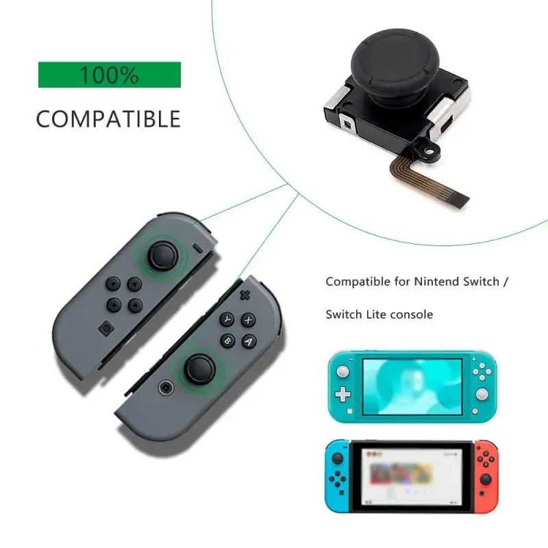 Pengganti stik Sensor Analog 3D, untuk Nintend Switch Joycon pengontrol konsol Aksesori Gaming