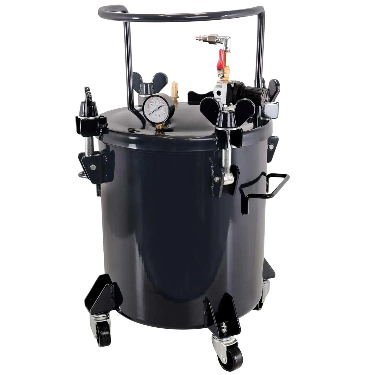 5 Gallon (20 Liters) Pressure Pot Tank for Resin Casting - Heavy Duty Powder Coated Pot with Air Tight Clamp On Lid