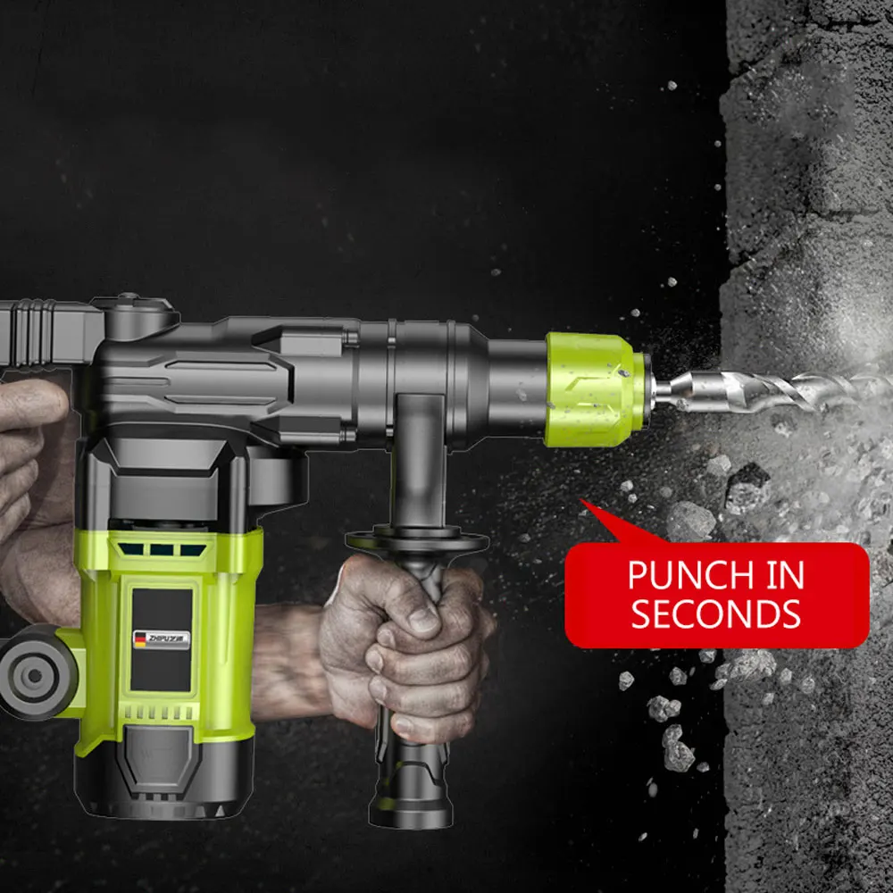 2026 Electric Impact Drill Hammer Multifunctional Rotary Electric Pick with auto clutch, Hammer/Pickaxe/Drill all in one 220V