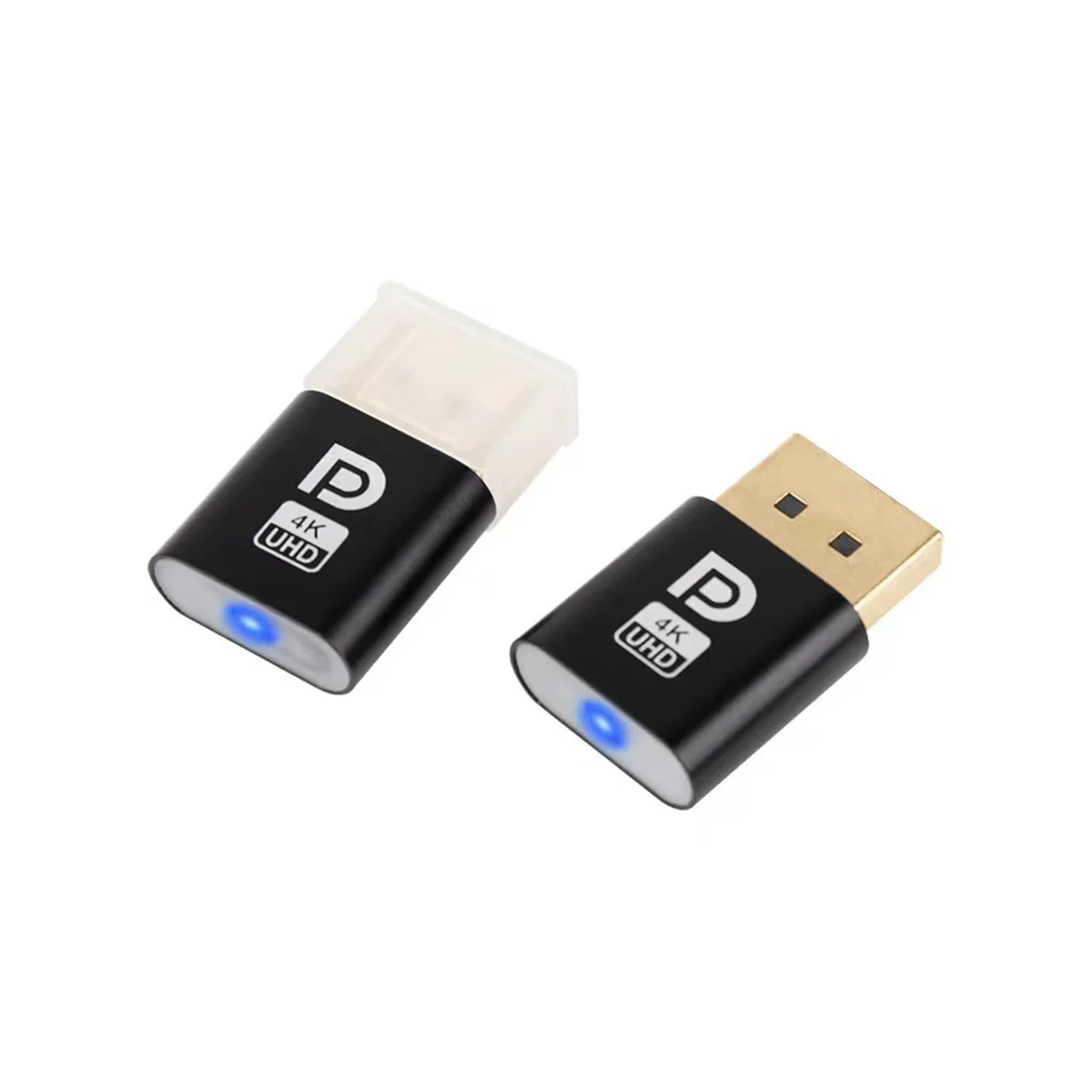 محول عرض افتراضي DP قابس وهمي Displayport ، محاكي شبح بدون رأس ، بطاقة فيديو رسومات PC ، edide ، 4K