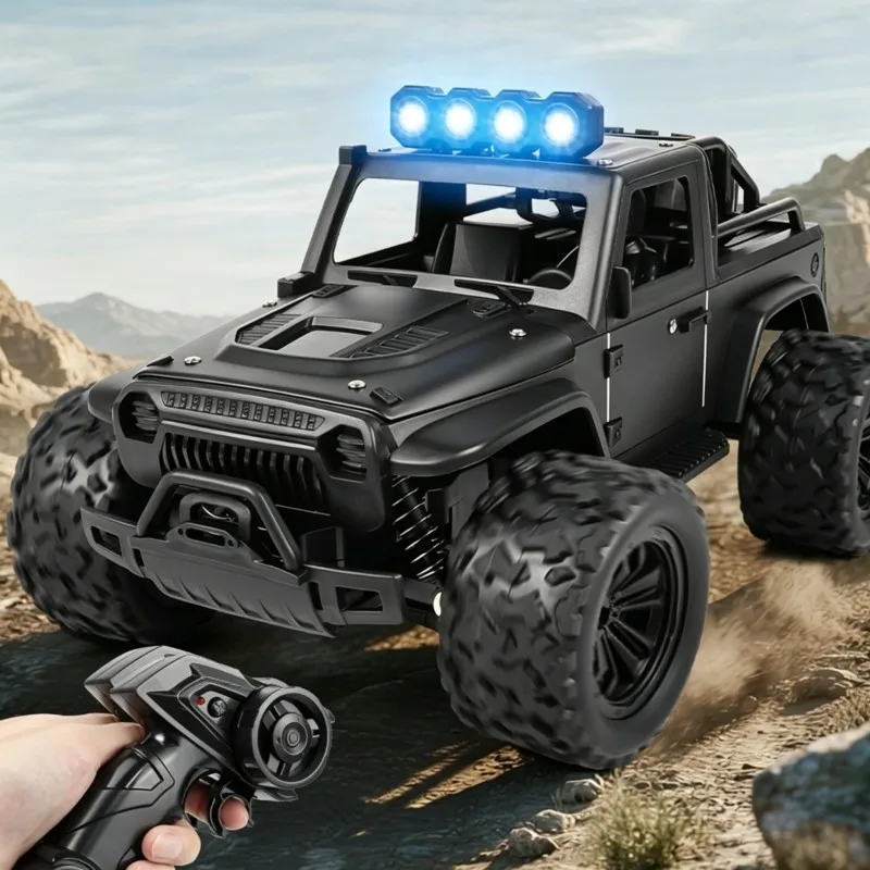 WOWFU-Alloy, Lights, And High-Speed Drift Capabilities 2.4G Wireless RC Off-Road Climbing Car