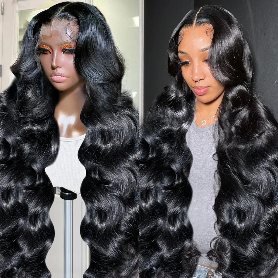 Peluca de cabello humano ondulado 360 HD para mujeres negras, postizo de encaje frontal 13x6 HD, 13x4 HD, transparente, brasileño, Remy, 200%