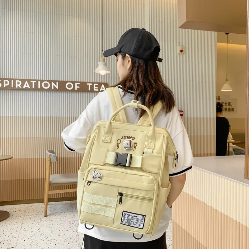 

Fashion Casual Nylon Teenage Girls Schoolbags Cute Backpack Large Capacity Travel Backpack School Backpack for College Students