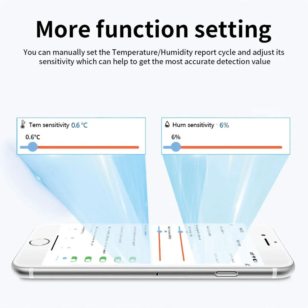 Tuya Smart Zigbee/WiFi Temperatur-Feuchtigkeitssensor Home Connected Thermometer Kompatibel mit Smart Life Alexa Google Assistant