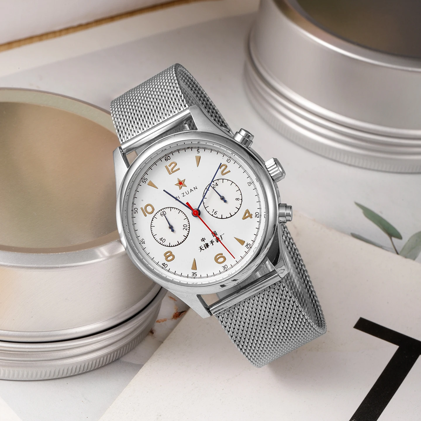 

2026 nouvelles montres pour hommes 1963 pilote montre automatique 40mm étanche rétro quartz chronographe vintage robe montre