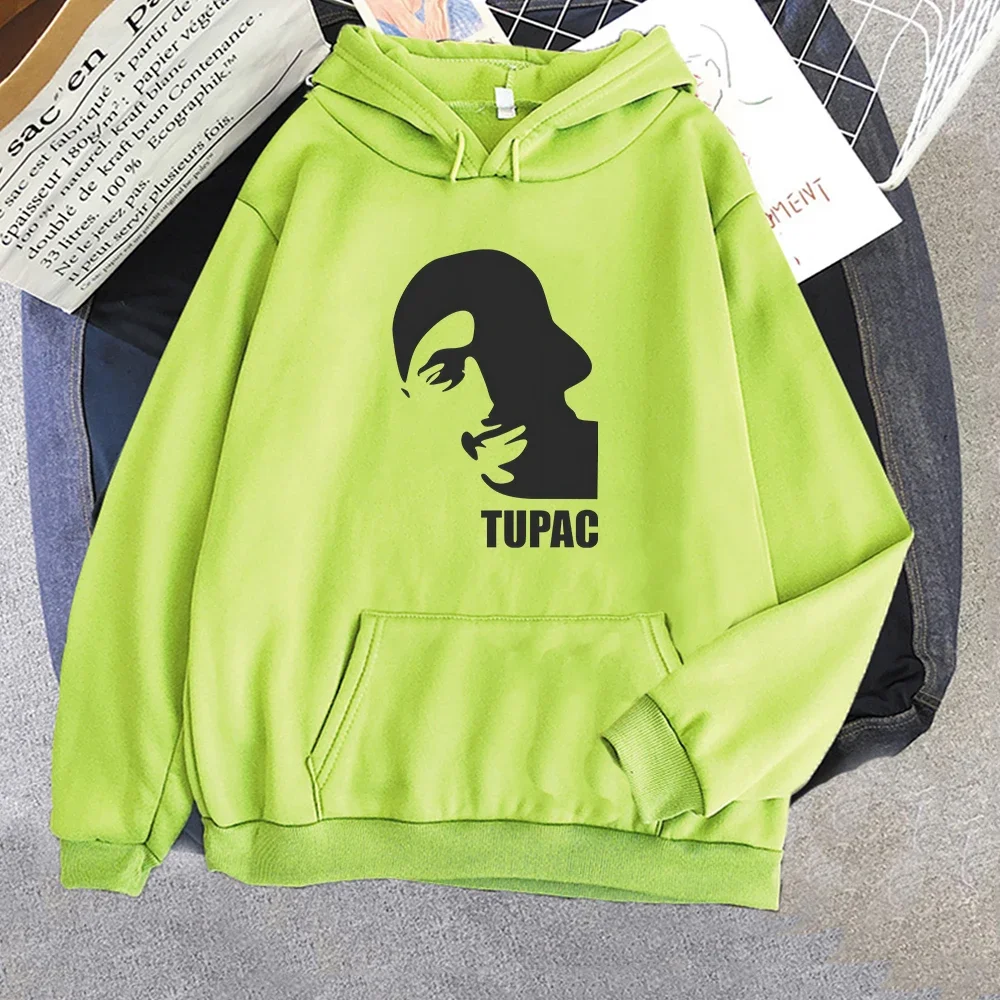 Tupac 2pac Hoodies Unisex Fashion Punk Long-sleeved Sweatshirt Manga Graphic Aesthetic Men/women Four Seasons Aldult Casual Soft