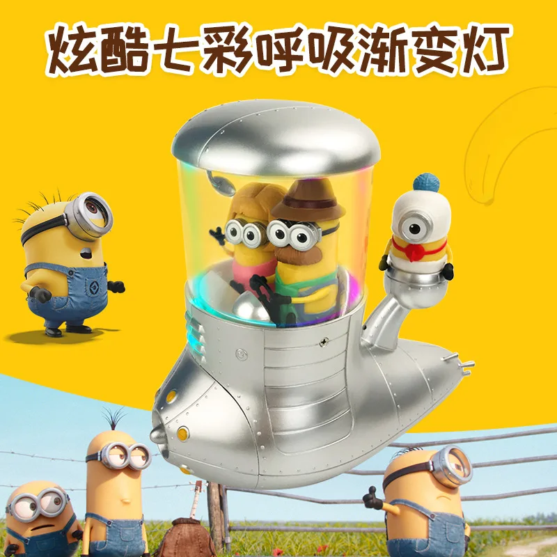 Cattivissimo Me Minions Anime Telecomando Auto Telecomando senza fili Modello elettrico Bambola creativa Figura a mano Giocattolo per bambini