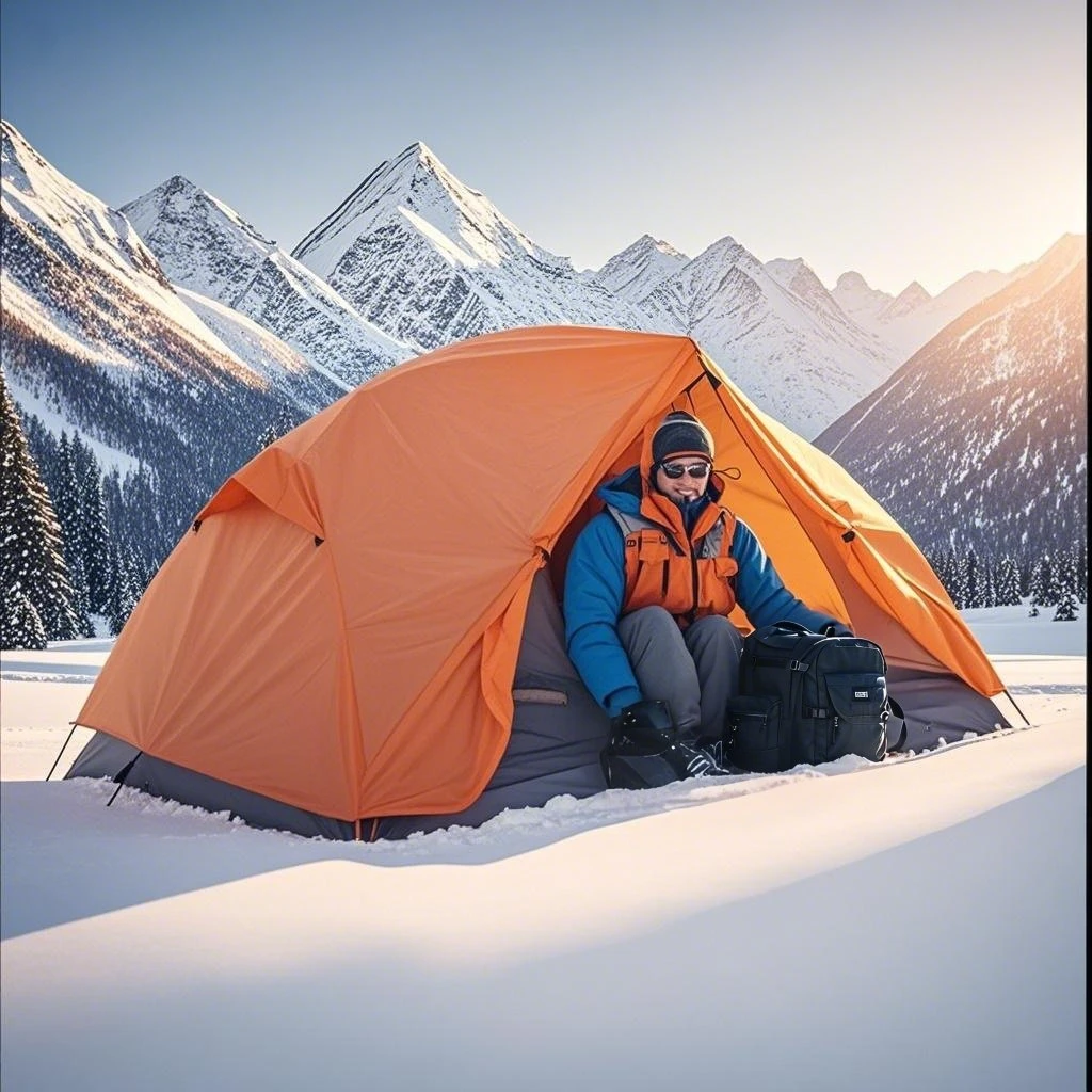 

Double Layer Waterproof Tent with PU4000 Material & Built-in Footprint, Ultralight & Easy Setup for Outdoor Adventures