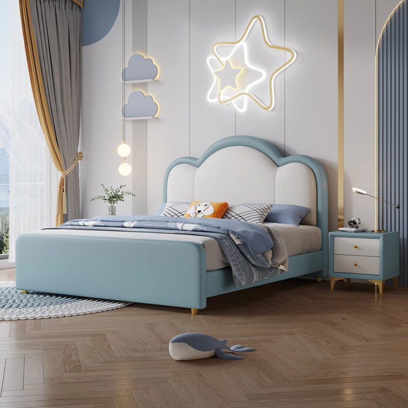 عادي الشمال سرير أطفال الديكور بسيط أبيض تصميم واحد سرير أطفال الأميرة نمط الحديثة Lettino لكل أثاث بامبيني المنزل #1