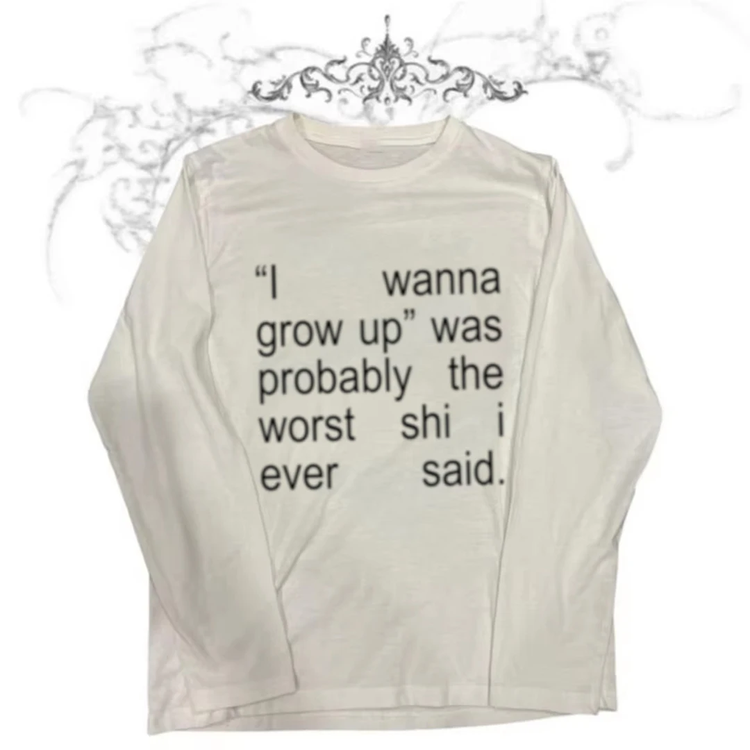 

Trashy Y2k 2000-х Топы Одежда Женский Женский Укороченный Топ для Женщин Гранж Одежда Star Girl Y2k Kitty С Длинным Рукавом Эмо Харадзюку