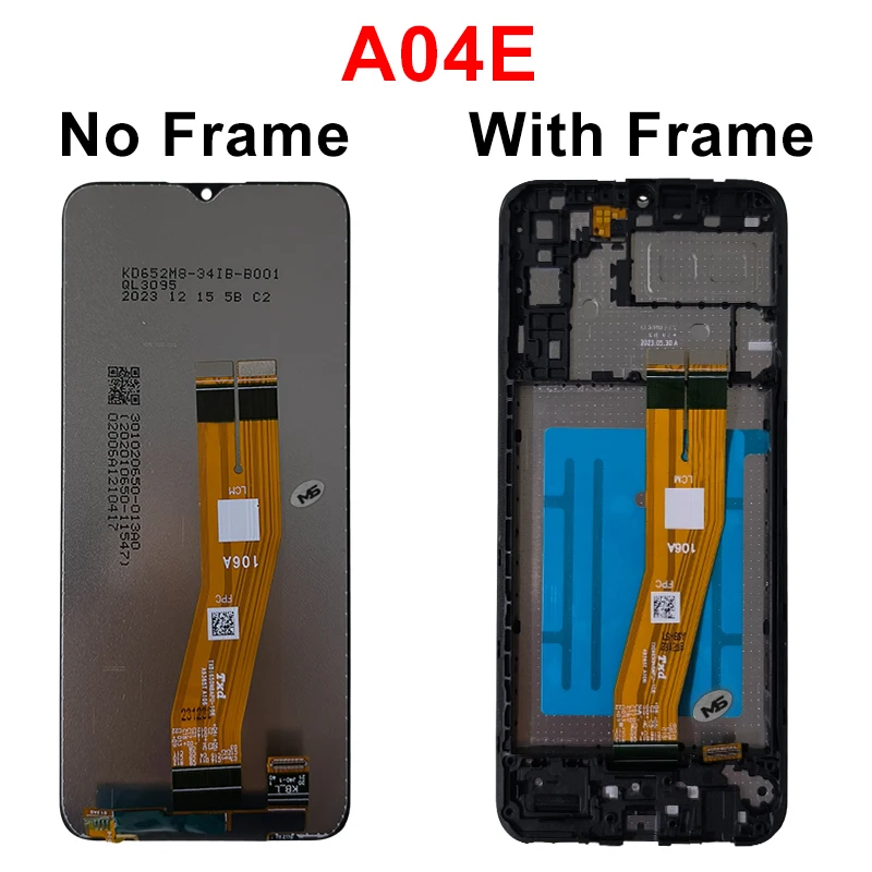 IPS para Samsung A04 Display A04S LCD A04E A047 Pantalla táctil Reemplazo para Galaxy A045 LCD A042F Pantalla A047F A045F A045M 6