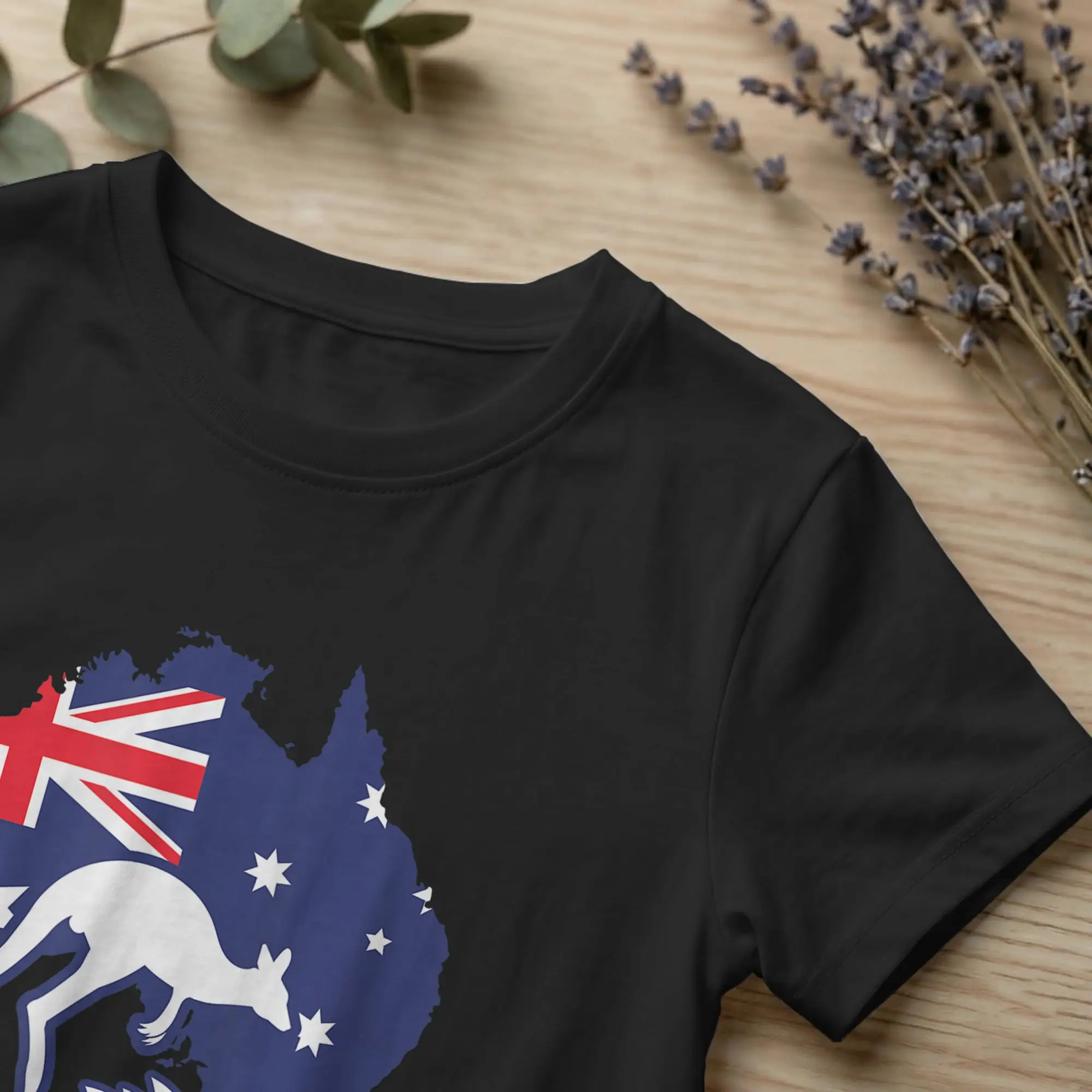 Kangaroo Australia Southern Cross T Shirt Men's Cotton Casual T-Shirt Round Neck Aussie Flag Tee Shirt merchandise New Arrival