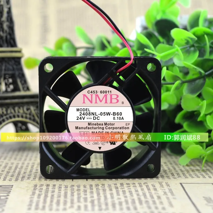 NEW ORIGINAL 2408NL-05W-B60 24V 0.10A 6020 60*60*20 mm COOLING FAN