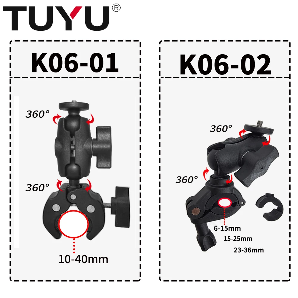 TUYU for GoPro Max10 9Motorcycle Accessories Holder Handlebar Mirror Mount Bike Bracket for insta360 one X rs DJI Action2 Camera