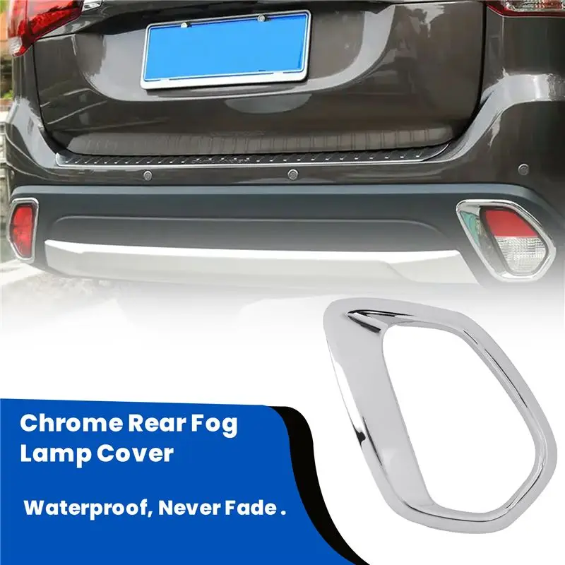 Leading-ABS Chrome Front And Rear Fog Lights Cover Trim Decorative Frame For Outlander 2016-2020