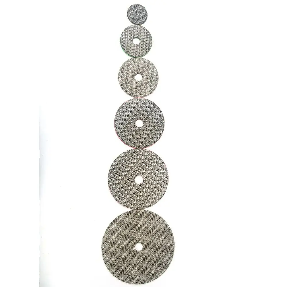 1Pc 2 Inch 50mm Electroplated Diamond Dry Polishing Pad For Grinding Granite Marble Sanding Disc Grinder Power Tool Accessories