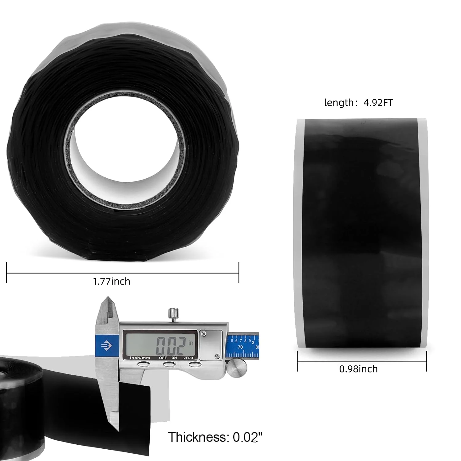 Self Adhesive Silicone Tape, Suitable for Outdoor Antenna Coaxial Cables and Cables, Hose/Pipe Leaks and Emergency Repairs