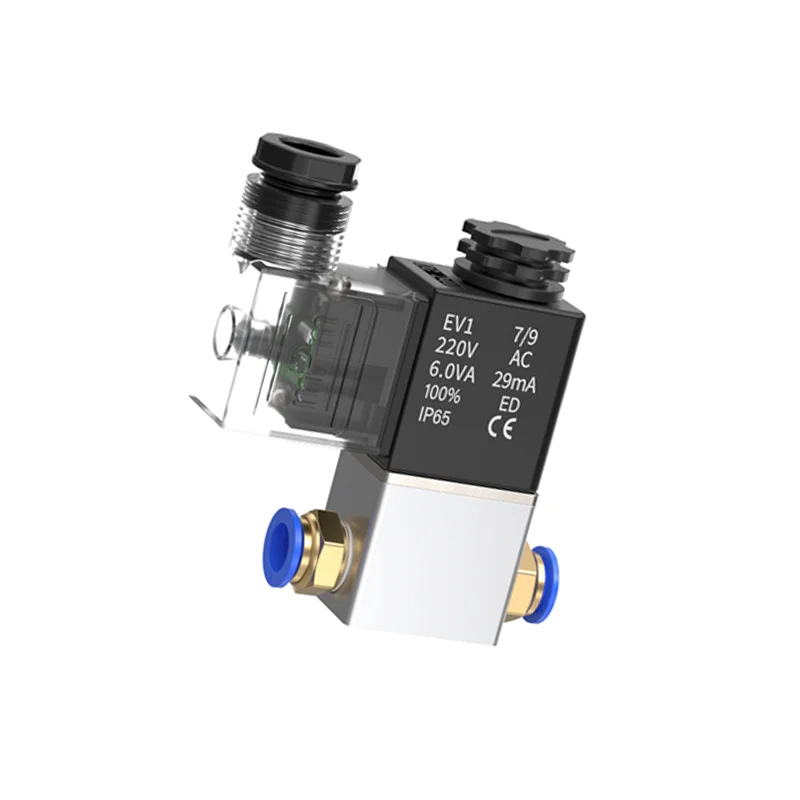 2V025-08 G1/4 NC Normally Closed Air Water Oil Solenoid Valve Coil Led 2 Port 2 Ways AC110V 220V 380V 12V 24V DC 2V025