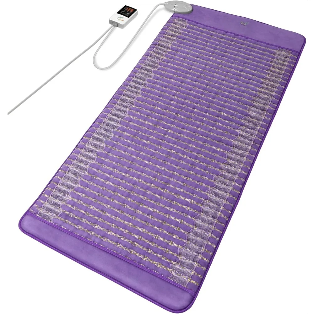 Amethyst infrared heating pad, back far infrared heating pad, whole body heating pad, amethyst pad