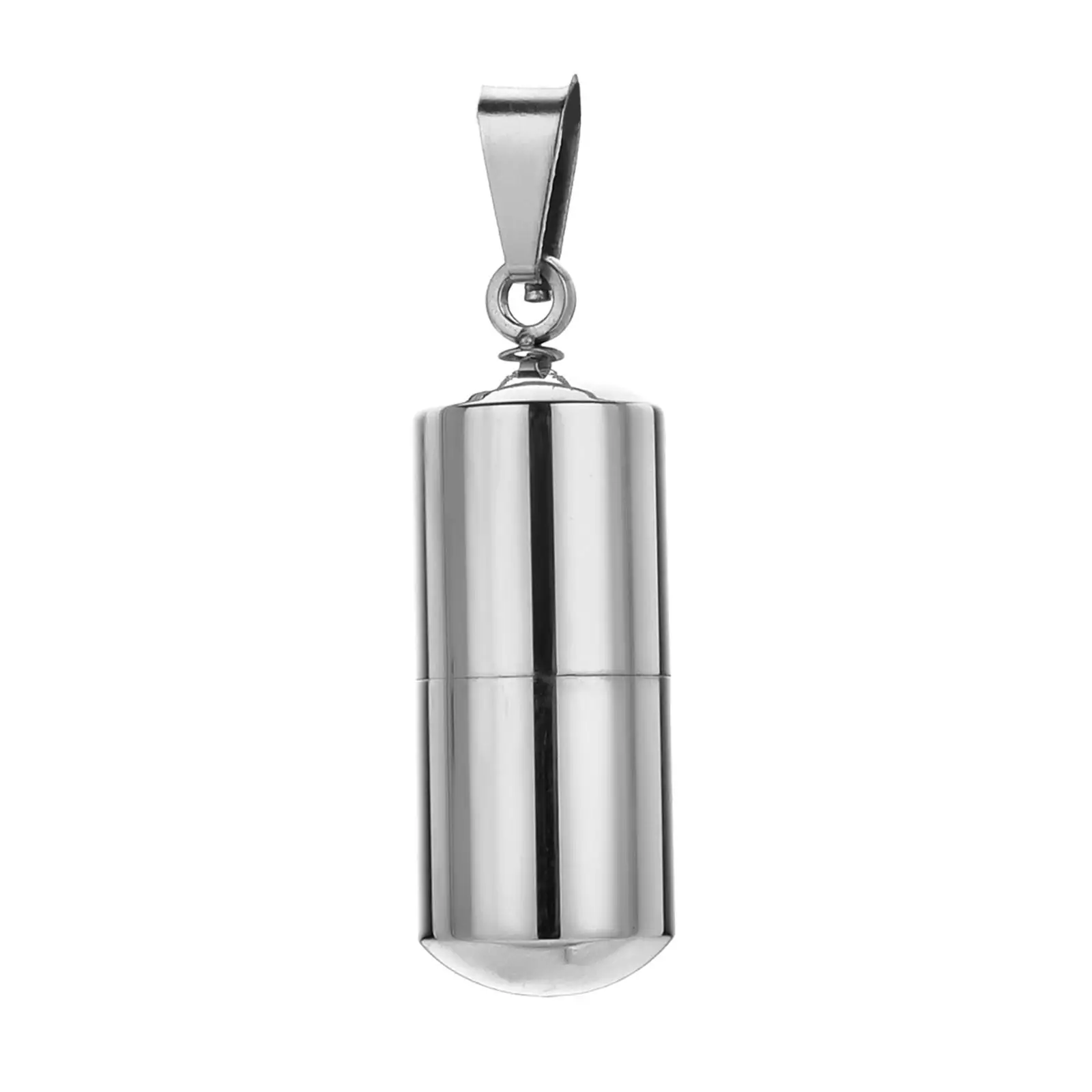 Stainless Steel Prayer Necklace Hollow Capsule Pendant Cremation Keepsake Jewelry Set for Girls Ashes Holder