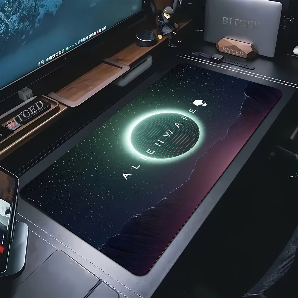 ألعاب مكتب الحصير Alienware الرسوم المتحركة PC الألعاب ماوس الوسادة منصات لوحة المفاتيح Lockrand ماوس للكمبيوتر ماوس السجاد 90x40 سنتيمتر
