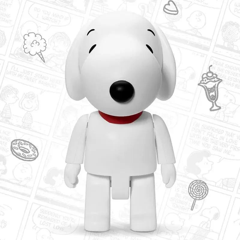 Caja de dinero con figura versión Q de vinilo de dibujos animados de Snoopy, decoración creativa para el hogar, adorno de escritorio, estatuilla, juguete para regalo de moda, venta al por mayor