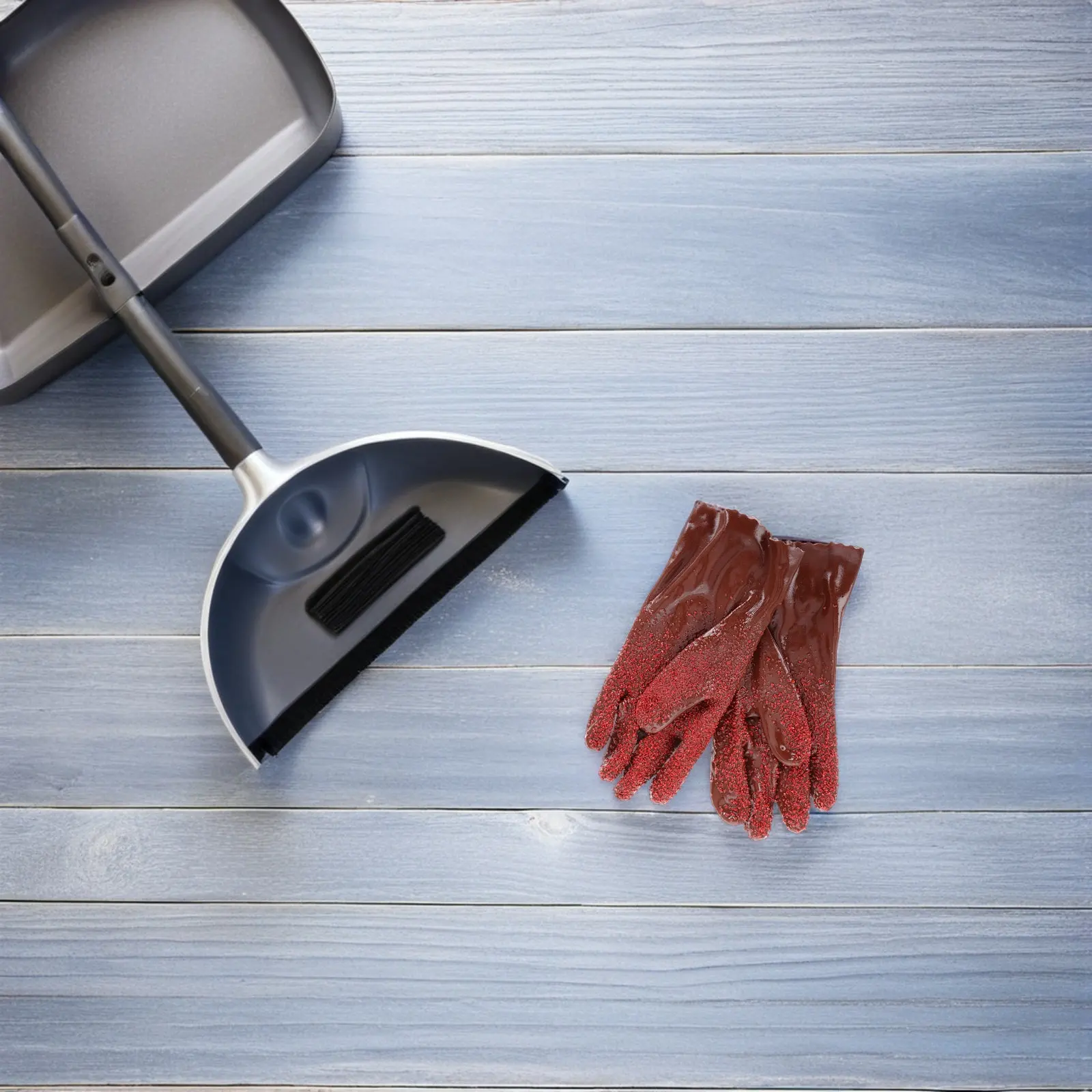 

Пара нескользящих водонепроницаемых перчаток из ПВХ для уборки, устойчивых к истиранию, для мытья посуды, чистки канализации и работы с животными