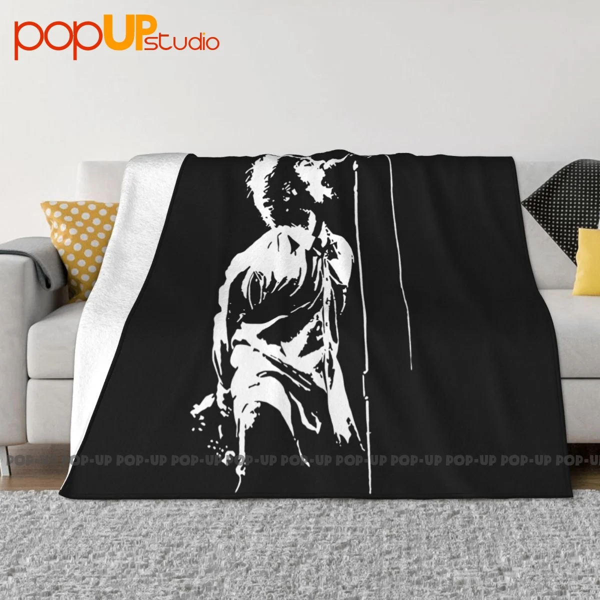 Liam Gallagher English Rock Britpop Crazy Blanket Warmth Comfort Lightweight Couch Blanket Mechanical Wash