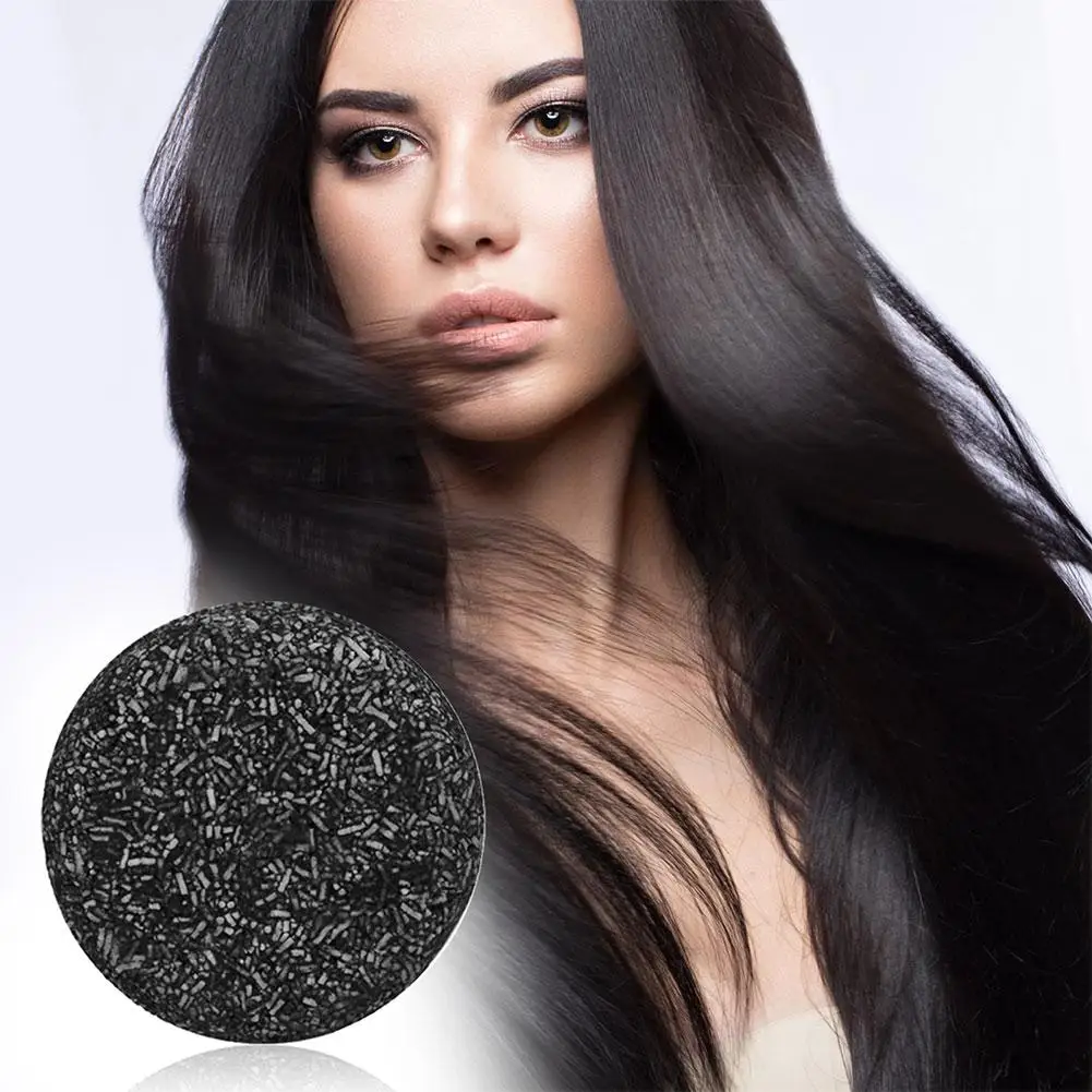 SOUG champú para el cabello jabón negro Polygonum Multiflorum jabón para el cabello para champú tinte de jabón gris Canas Bar champú nuevo champú jabones C Y3H3