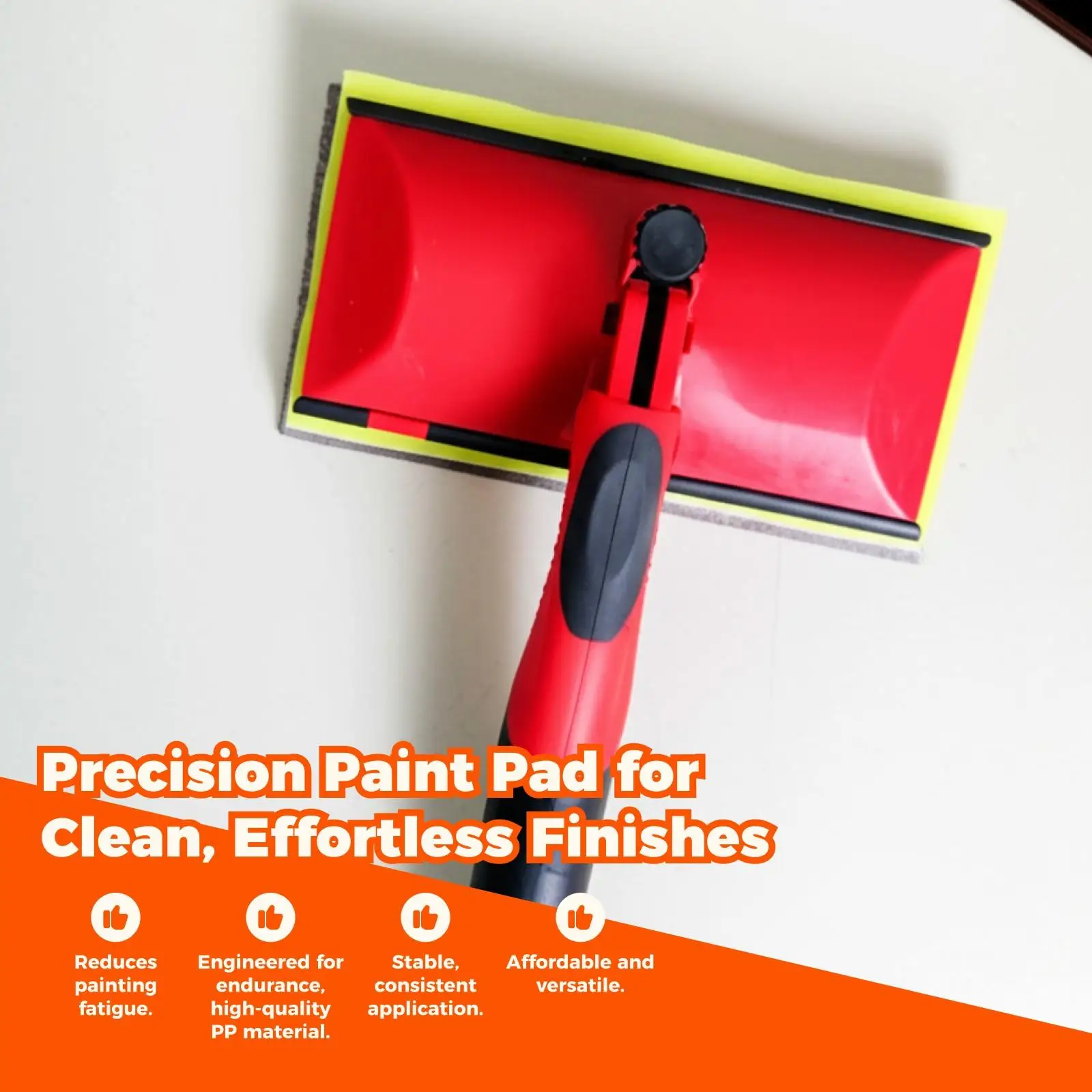Paint Edger Applicator Premium Pad Painter Household Tool with Adjustable Handle for House Paint Accessories and Repairs
