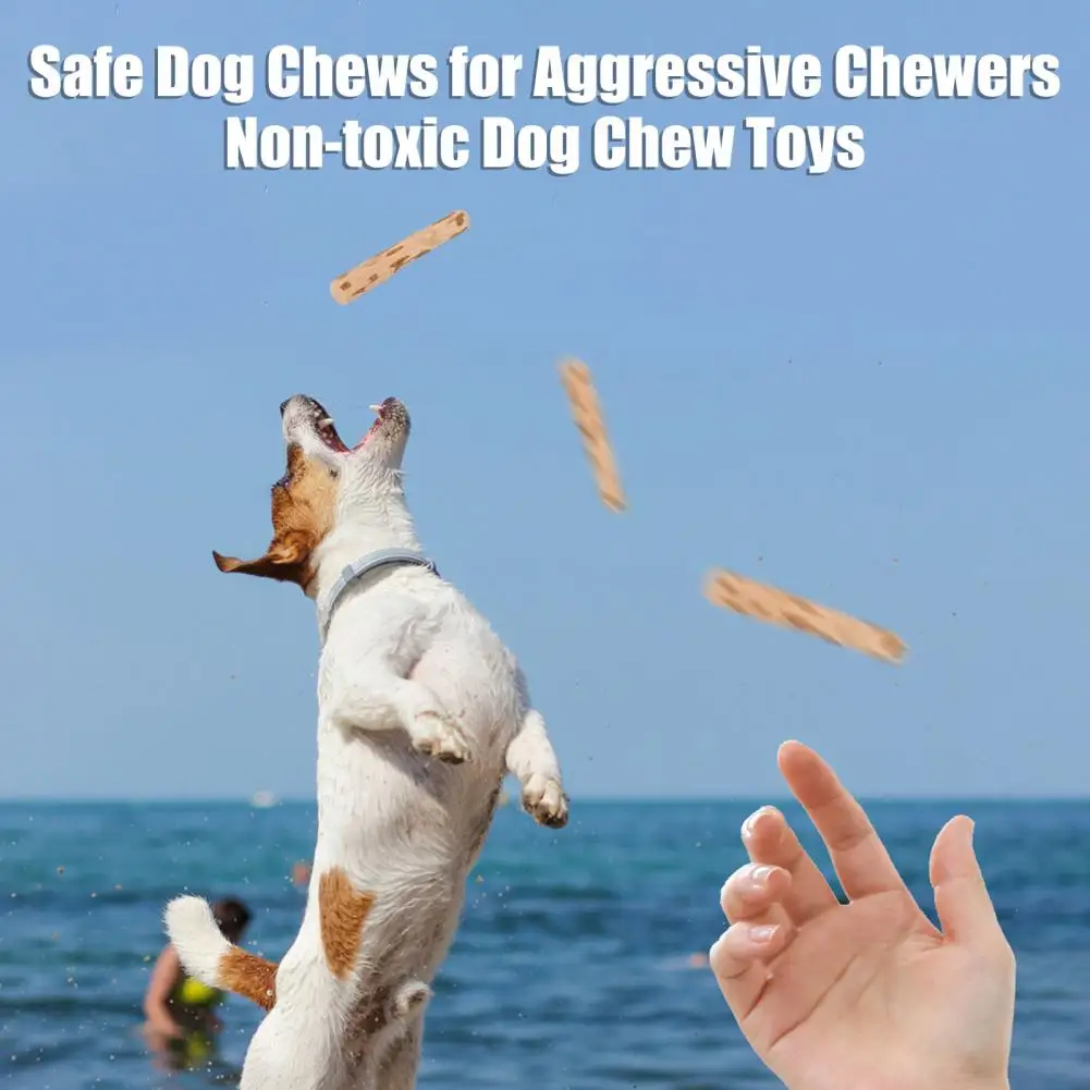 Non- Dog Chew Toys Dog Chew Toys Non Splinterable Wood Dog Chews for Teeth Stress Relief Natural Puppy for Dental for Chewers