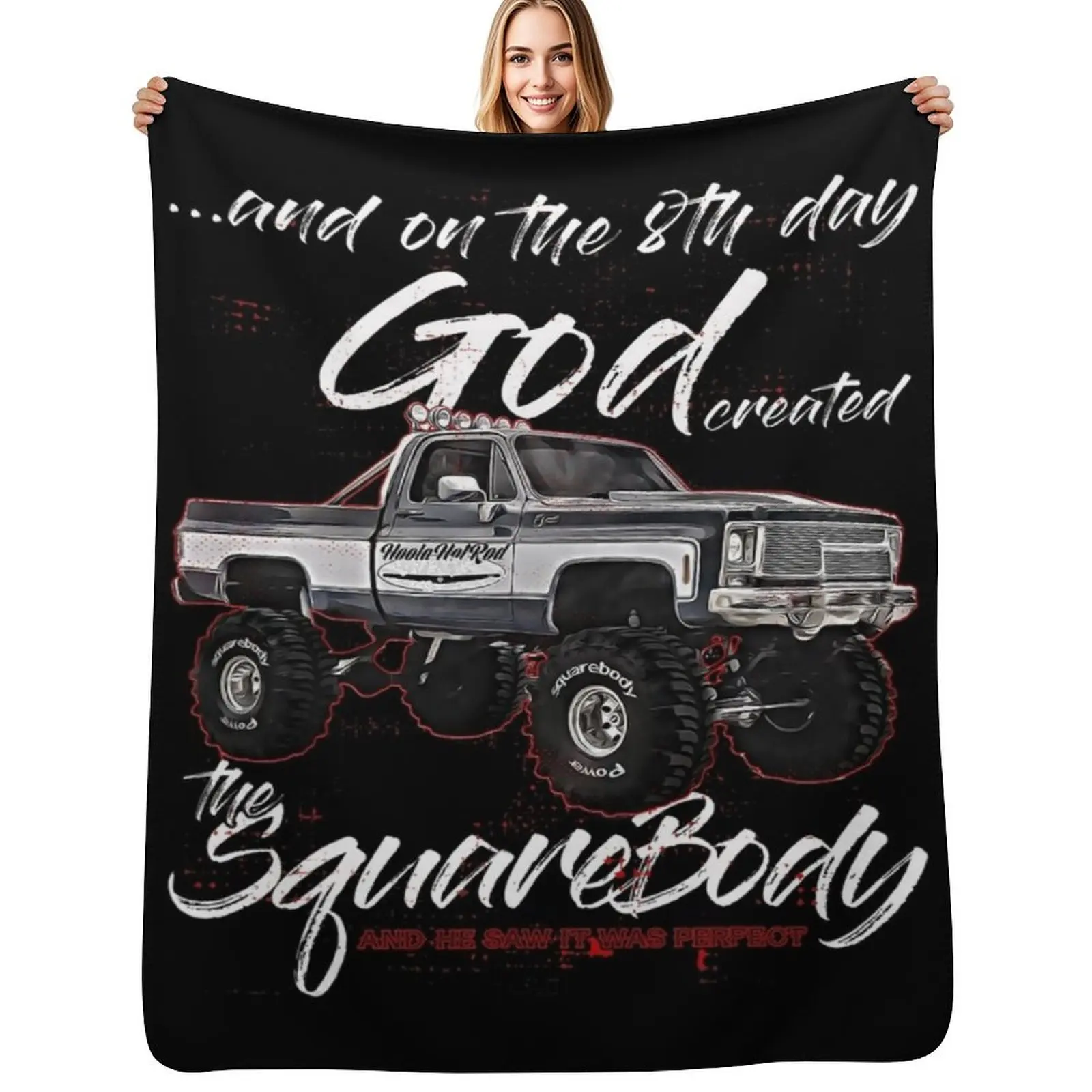 

8th God,Jimmy,Squarebody Truck,Suburban,Blazer,Silverado,K5 Throw Blanket funny gift Tourist bed plaid Furry Blankets
