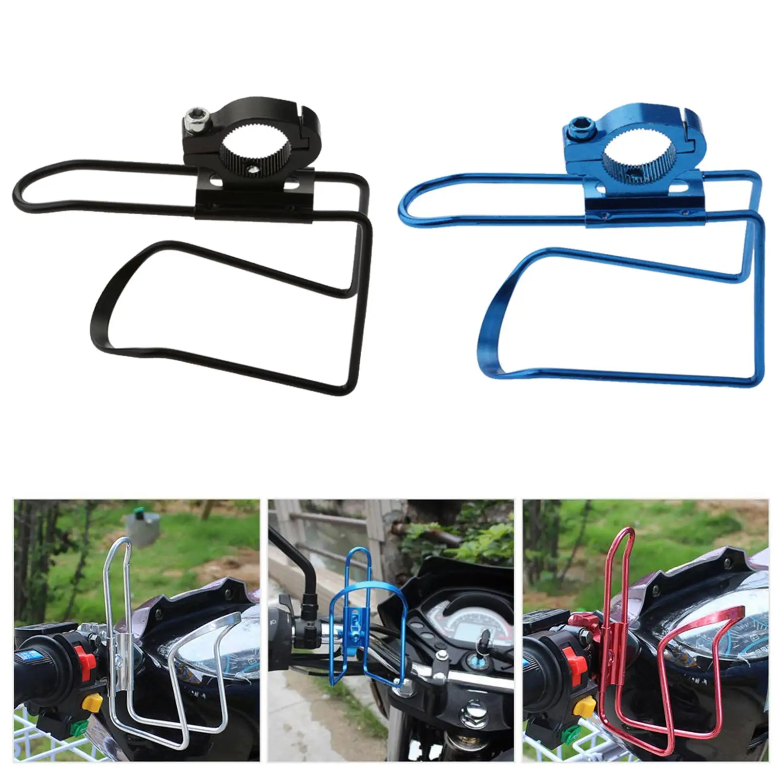 

2x Universal Cup Water Bottle Rack Holder Adapter Motorcycle Bike ATV