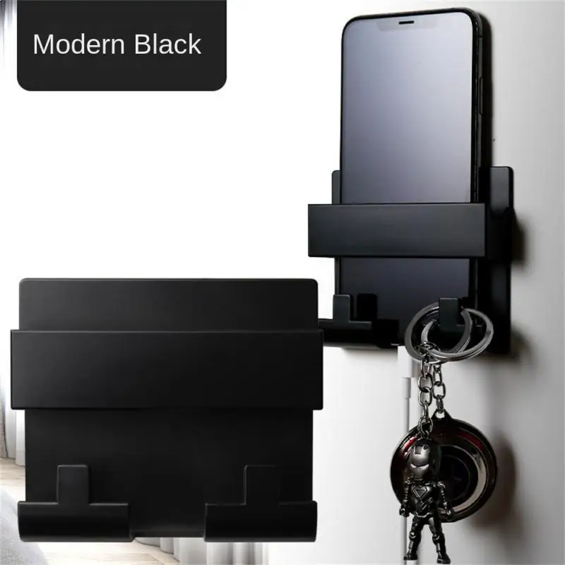 Wall Mount Charger Haak Telefoon Houder Muur Opknoping Kabel Organizer Stand Bracket Dock Geplakt Muur Telefoon Tablet Houder Levert