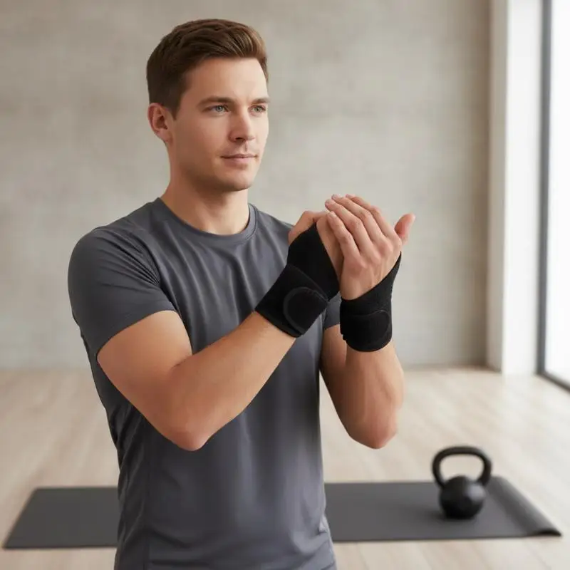 Adjustable Wrist Wraps Breathable Joint Pain Relief Brace for Carpal Tunnel Yoga Pilates Daily Exercise