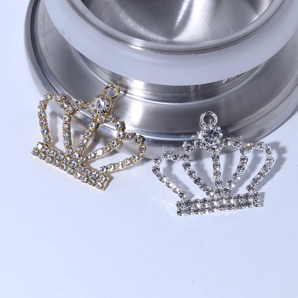 Mini Decoration Rhinestones Hair Jewelry Bridal Hair Accessories Women Pendant Crown Crystal Tiaras Bride Queen Party Crowns Gif