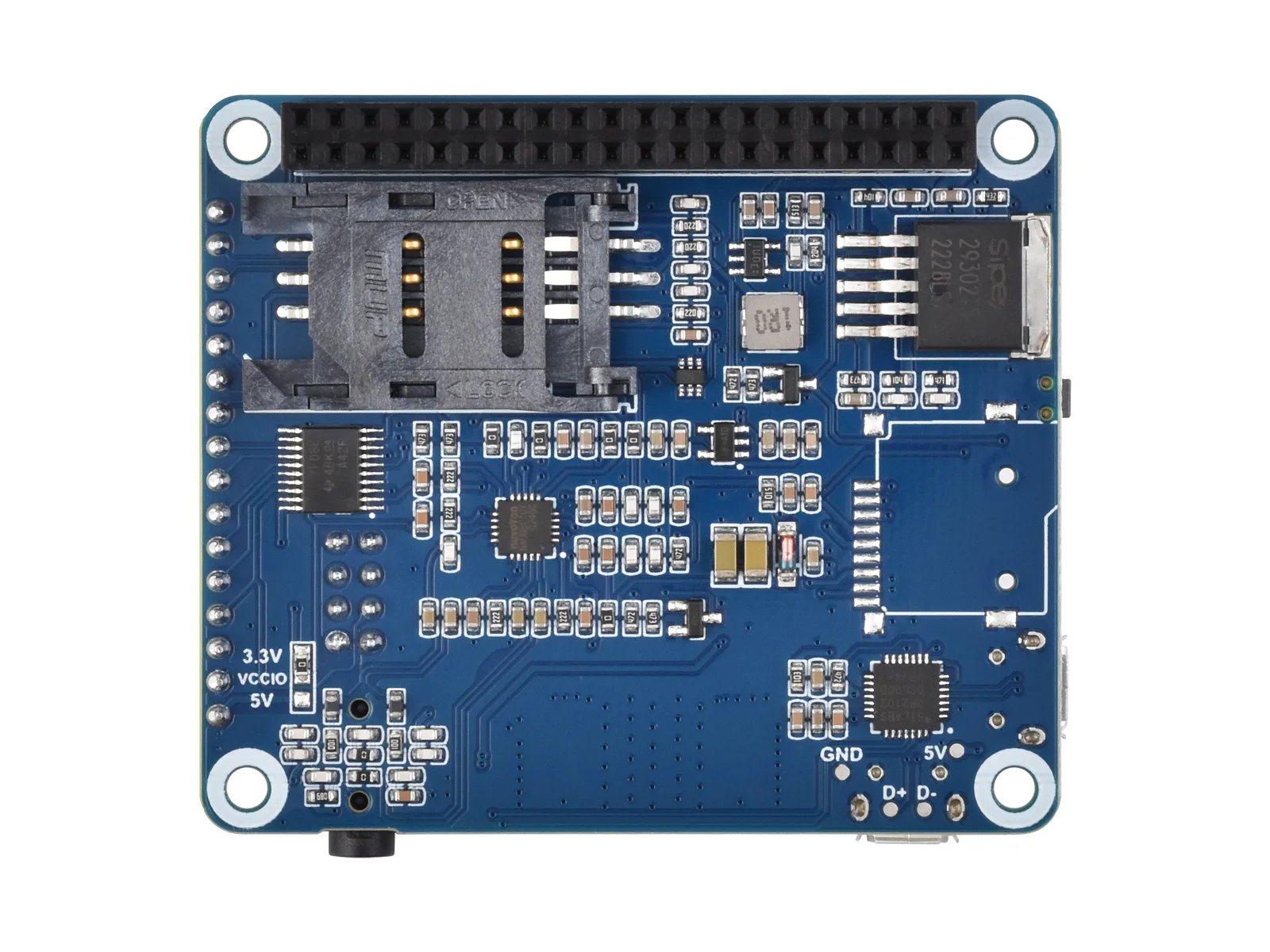 :Waveshare SIM7600NA-H 4G HAT For Raspberry Pi/Jetson Nano, LTE Cat-4 4G Support, GNSS Positioning, for North America