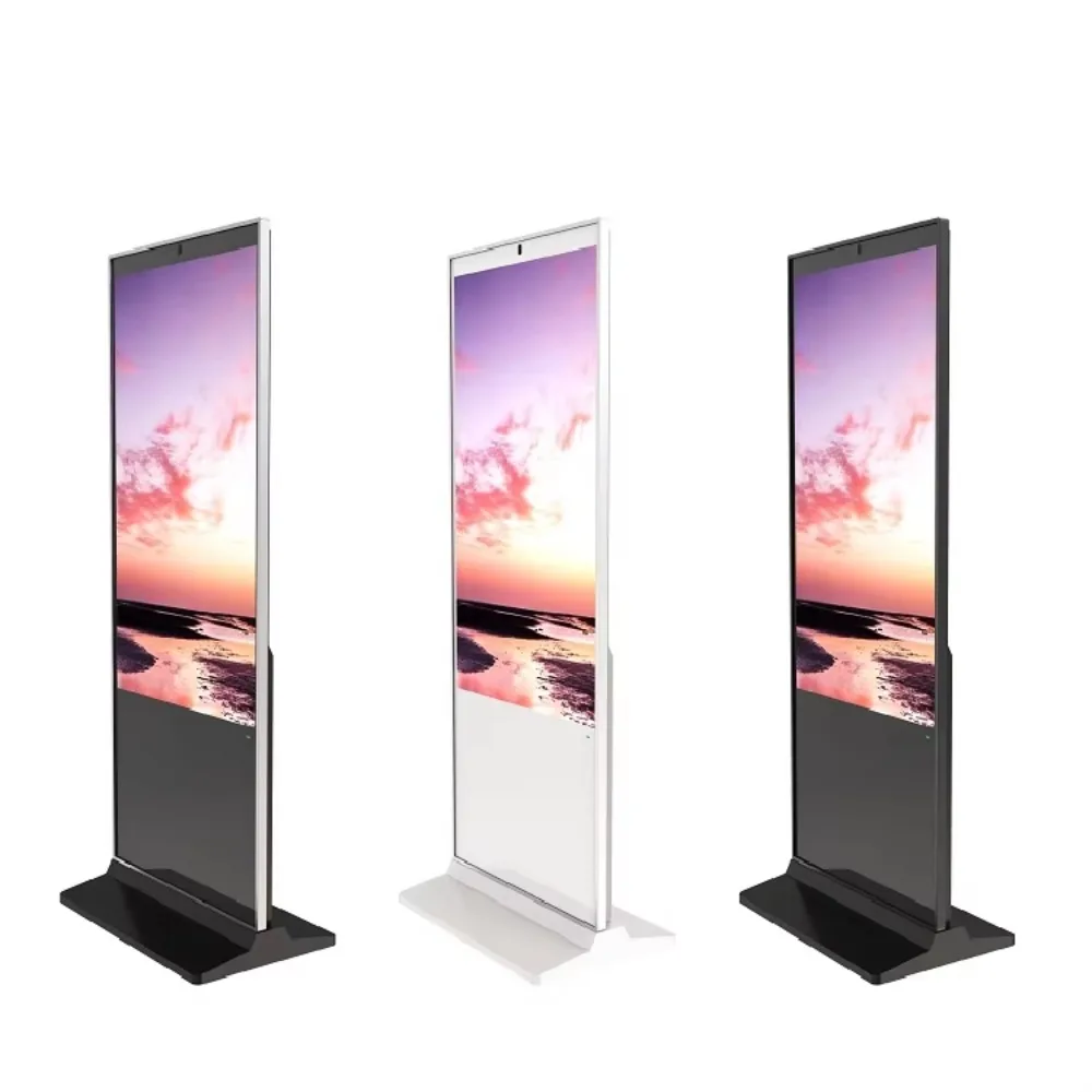 Shopping Mall 55 Inch LCD 16:9 Floor Stand Capacitive Touch Video Display Advertising Player Board - view 3