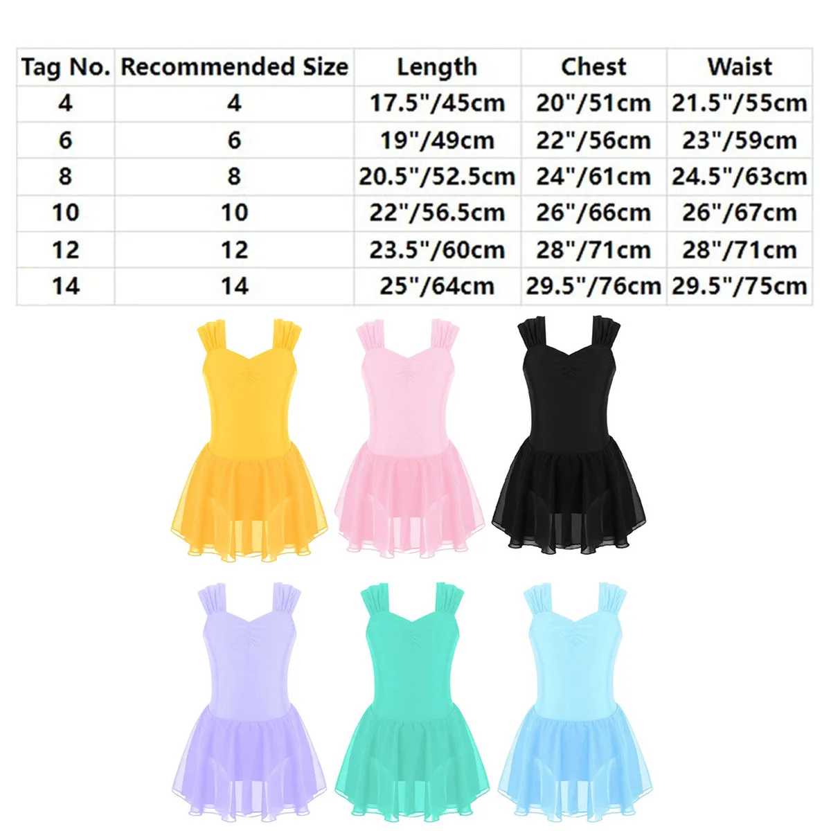 Kids Girls Sleeveless Figure Skating Dress Shiny Sequin Floral Sheer Mesh Tutu Ballet Gymnastics Dance Leotard Dress Costume