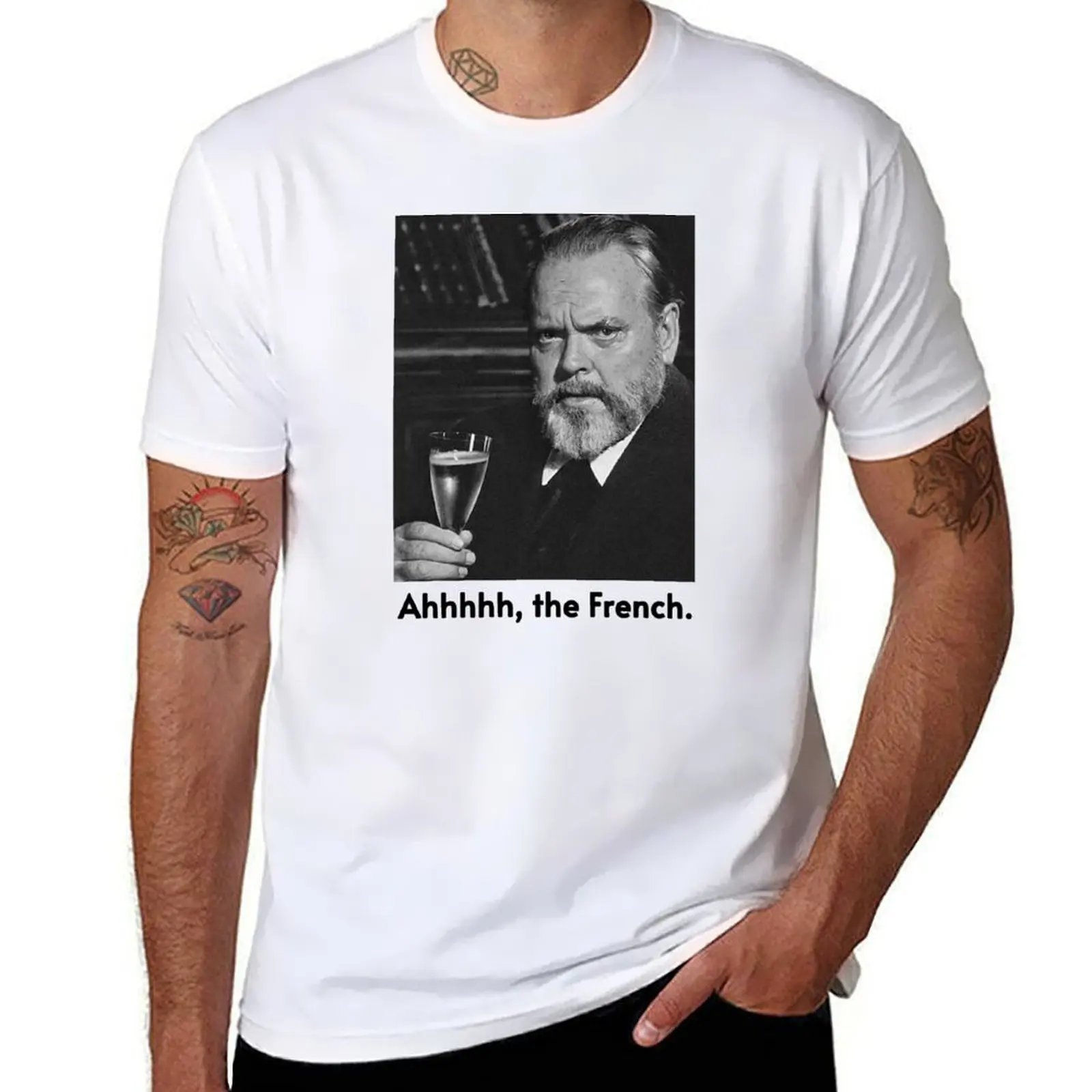 

Ahhhhhhh, the French. T-Shirt t shirts for man graphic funny cotton t shirt pack t shirt man plain T-shirt