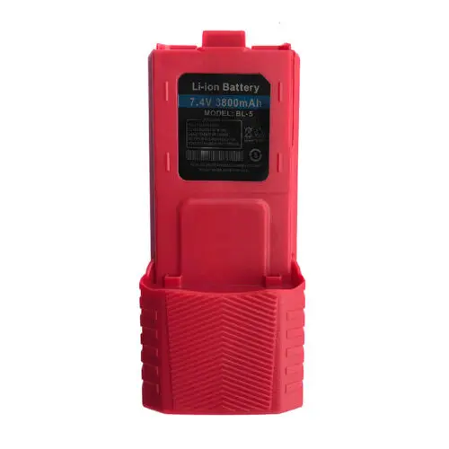 Red NEW Double Capacity 7.4V 3800mAH Li-ion Battery for Radio Walkie Talkie BaoFeng UV-5R