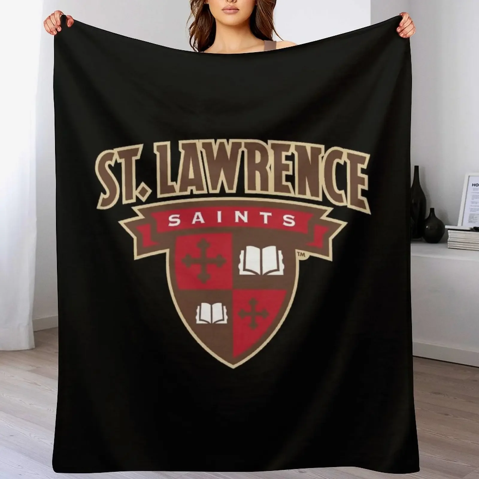 

St. Lawrence saints Throw Blanket Luxury Throw Plaid Softest Loose Blankets