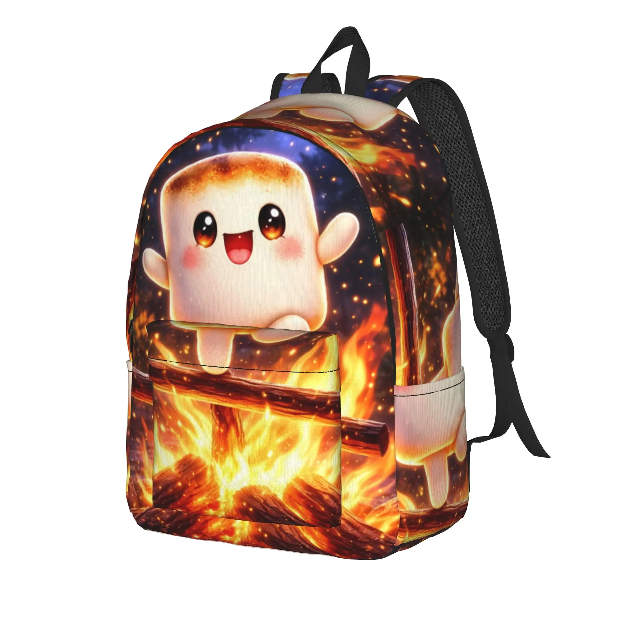 Fun Marshmallow Cartoon  Backpack  Trekking Backpacks Boy Girl Designer Pattern School Bags Style Rucksack