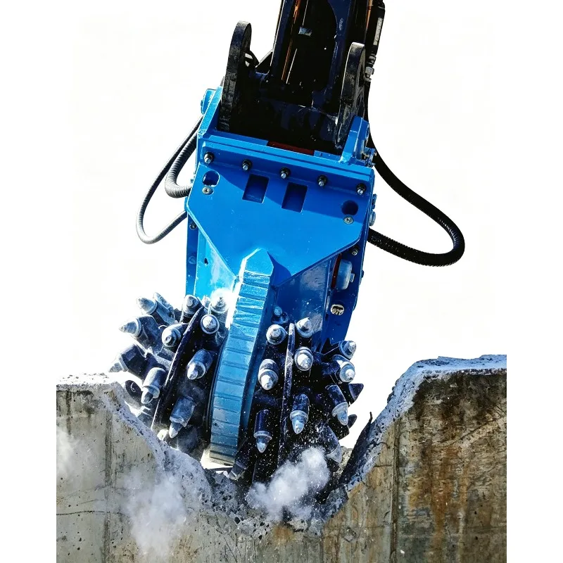 Multi Functional 360 Rotation Hydraulic Drum Cutter for Excavator Rock Grinder Tunneling Milling Machine Excavator Attachment